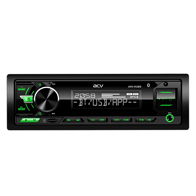 Car FM receiver with BLUETOOTH, USB, SD green backlight