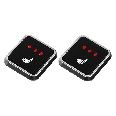 Seat heating for two seats with 2 square temperature controls and 3 intensity modes