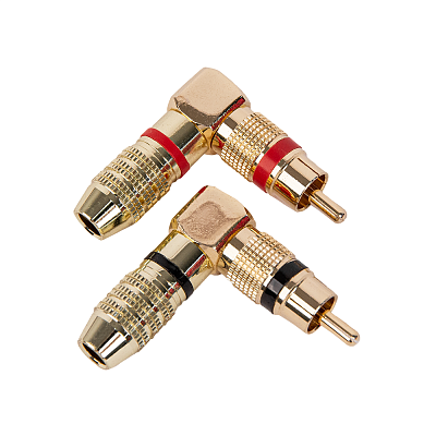 RCA connector angled