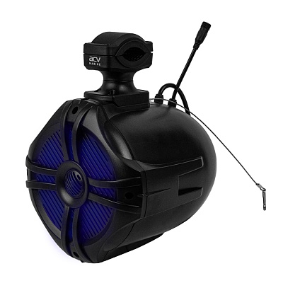 6.5” 2-Way WakeBoard Tower Speaker System with Adjustable RGB Lighting 