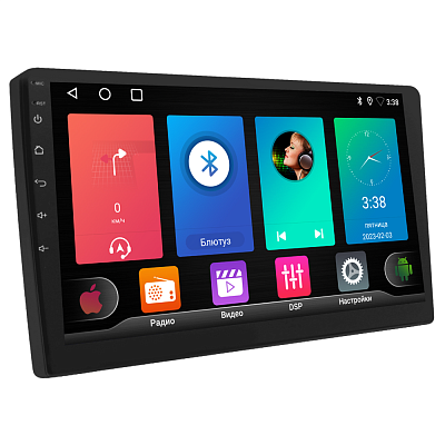 Car multimedia system on Android 11 with Apple Carplay and Android Auto and 9-inch IPS display
