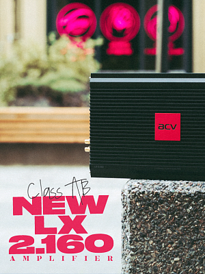 Car amplifier 2x160 W