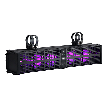 Powered Weatherproof Soundbar with Bluetooth and LED backlight 24-inch (61-cm)